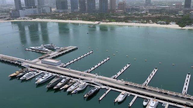 Aerial view of Emaar Beachfront&rsquo;s private island community