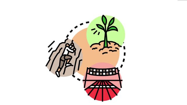 Basic progression concept personal development, business growth, skill enhancement, and achieving aspirations through various stages of effort and advancement