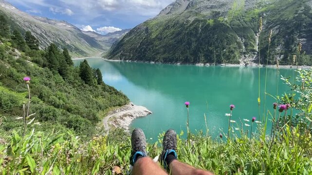 Speicher Zillergr&uuml;ndl bei Mayrhofen in Tirol / &Ouml;sterreich