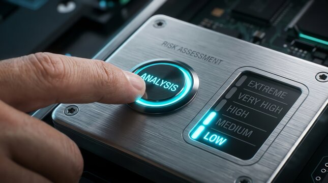 Risk Assessment Analysis Button Pressed Decision Making Technology