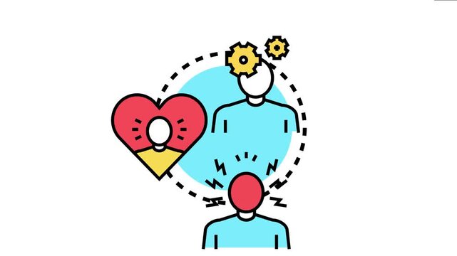 Human figures depicting diverse aspects of neurodevelopmental disorders. Including cognitive challenges. Emotional distress. And heart based child focus