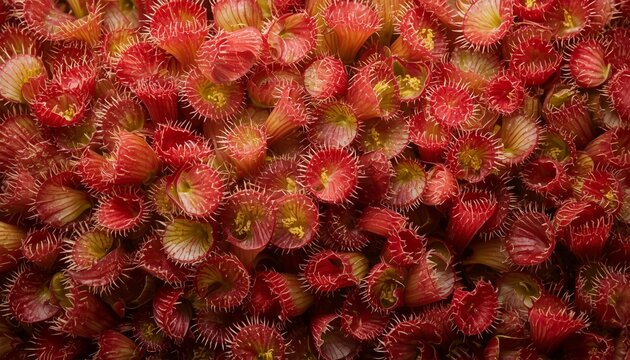 Venus flytrap carnivorous plant red macro texture nature background