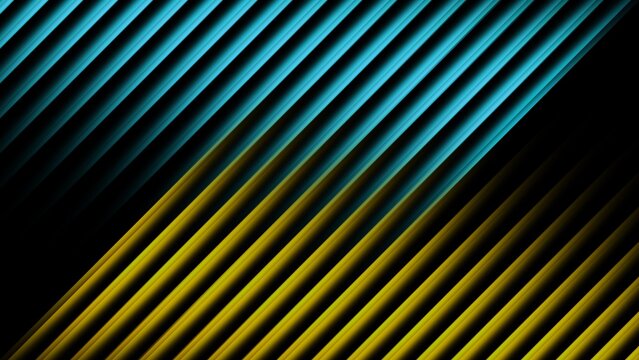 Modern Geometric Two Tone Blue Yellow Slanted Line Pattern Abstract Background