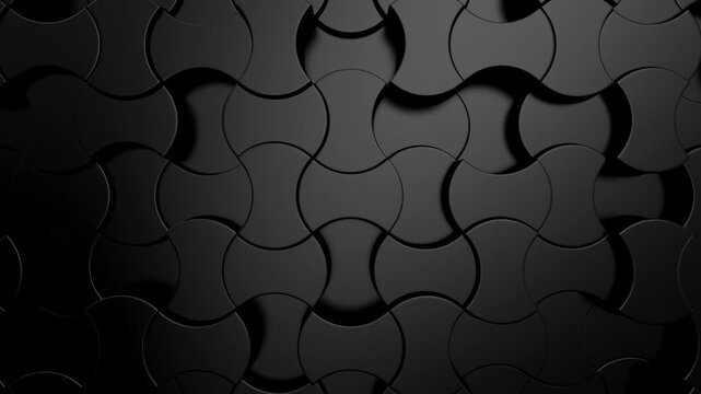 Background of Geometric Shapes. Abstract motion, loop, two color, 3d rendering, 4k resolution
