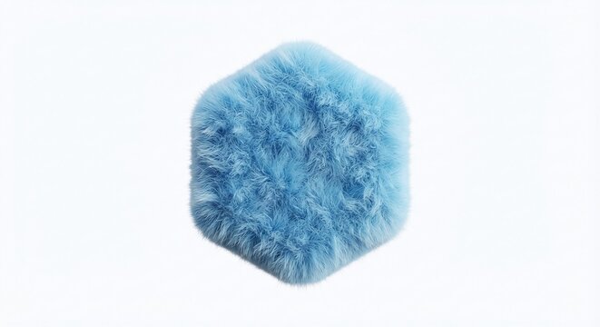 fluffy, hexagon, poligon, isolated, icon