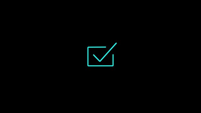 circle take mark icon. Loading cheek mark icon . success check list icon symbol footage animated video, looping tick icon 4k.