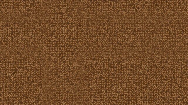 Brown mosaic tile pattern background. 2d animation