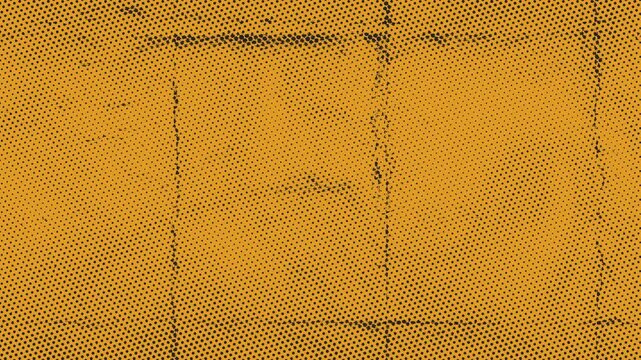 Abstract gold yellow textured background with subtle geometric grid lines.
