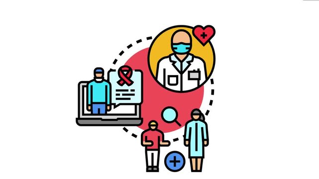 Doctor avatar in communication with patients, offering professional medical knowledge and performing health checks through digital platforms for best practices in medicine concept