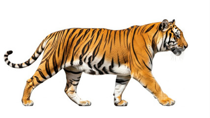Obraz premium Orange tiger walking in natural setting