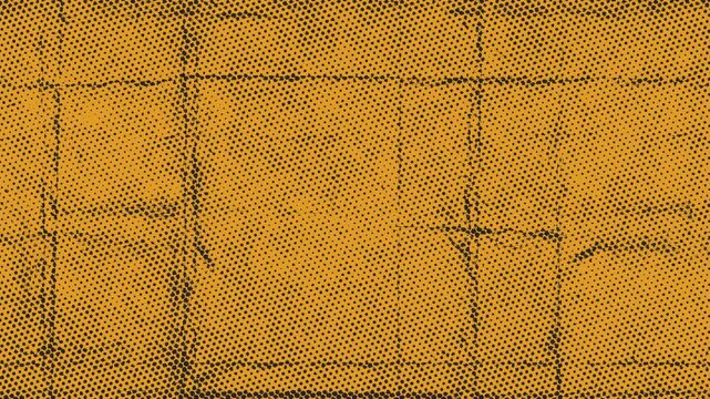 Abstract golden yellow textured surface with grid lines.