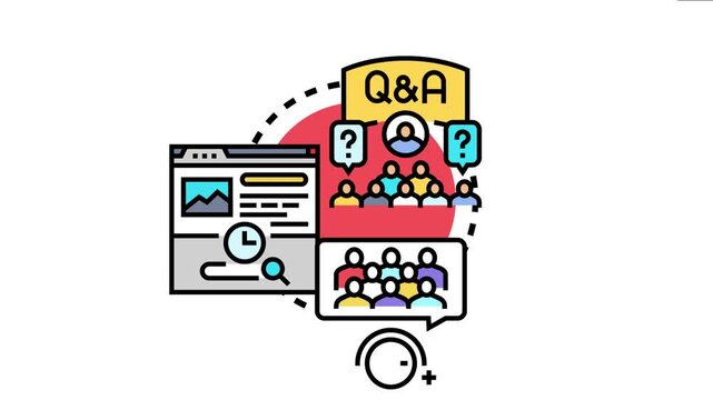 People engaging in online q and a sessions and searching web pages, strengthening brand visibility and expanding reach in the digital space through audience interaction and content optimization