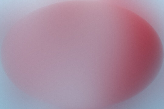 Abstract soft red oval shape on a light gray background