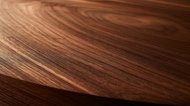 Beautiful Dark Brown Walnut Wood Grain Texture Background.