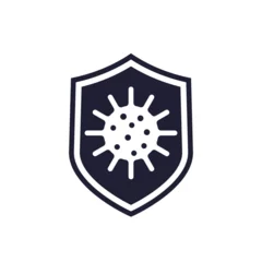 Fotobehang Kasteel Mold resistance icon on white  © nexusby