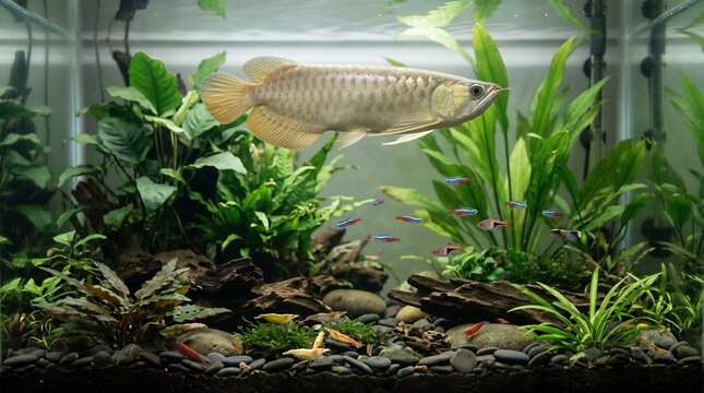 Arowana aquarium fish