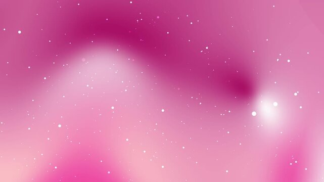 Luminous fuchsia and blush tones gracefully merge across a flowing expanse adorned with shimmering light particles crafting a dreamy cosmic display ideal for abstract narratives and captivating digita