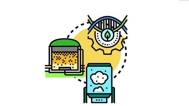 Biogas digester concept the process of converting organic waste into renewable energy, promoting green technology and sustainable environmental solutions for ecological improvement