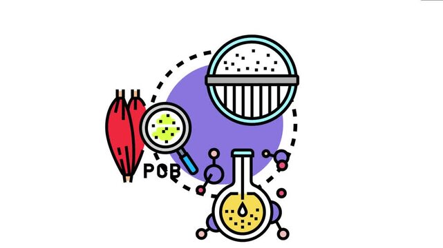 Biomanufacturing purification stage concept showing scientific methods and laboratory equipment for cleansing biological materials, representing biotechnology and medical research