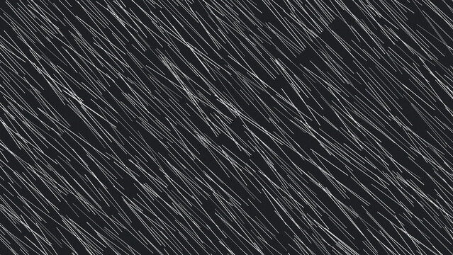High-quality 4K hand-drawn sketch line art texture background with paper grain effect in a 16:9 widescreen format, featuring abstract monochrome doodle patterns, cross-hatch shading, stipple dotting, 