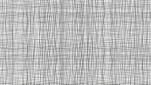 High-quality 4K hand-drawn sketch line art texture background with paper grain effect in a 16:9 widescreen format, featuring abstract monochrome doodle patterns, cross-hatch shading, stipple dotting, 