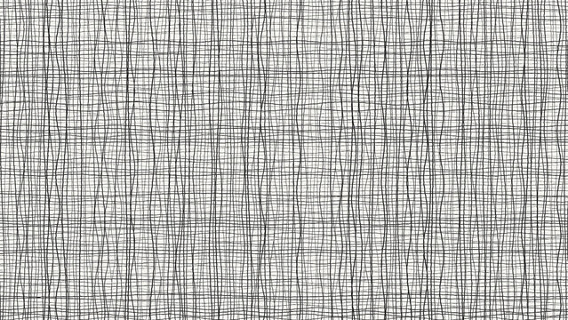 High-quality 4K hand-drawn sketch line art texture background with paper grain effect in a 16:9 widescreen format, featuring abstract monochrome doodle patterns, cross-hatch shading, stipple dotting, 