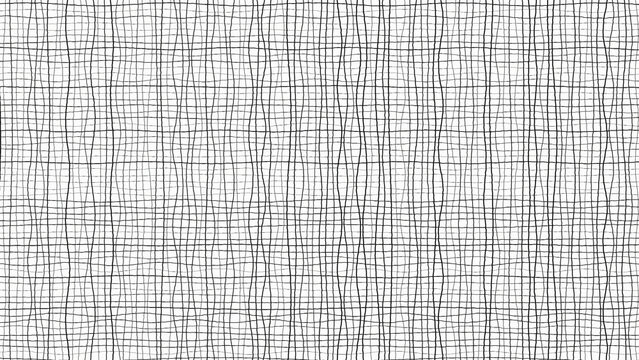 High-quality 4K hand-drawn sketch line art texture background with paper grain effect in a 16:9 widescreen format, featuring abstract monochrome doodle patterns, cross-hatch shading, stipple dotting, 