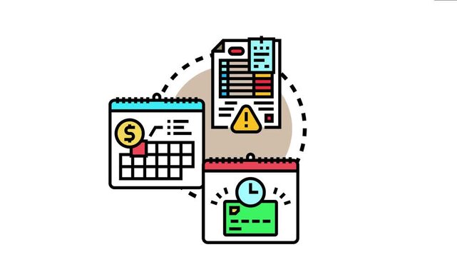 Financial manager planning advance bill payments, managing budget, preventing late charges, and organizing timely expenditures, showcasing proactive money management