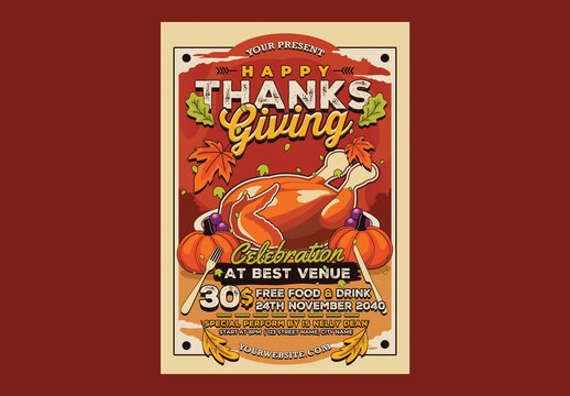 Thanksgiving Celebration Flyer
