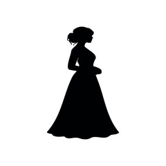 Fototapeta premium Young man in logo dress silhouette vector flat design on white background. 