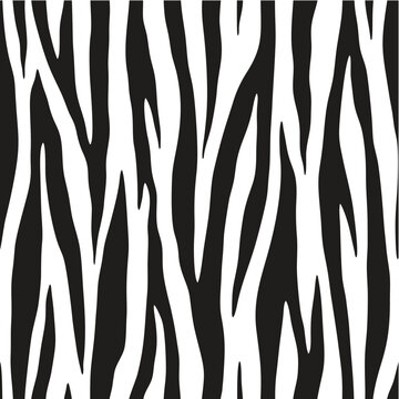Seamless zebra print pattern black and white background