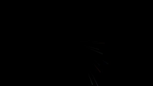 Looping dark particle background with subtle light streaks fading into black