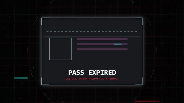 Digital Security Access Denied Interface Animation