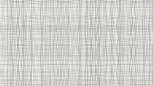 High-quality 4K hand-drawn sketch line art texture background with paper grain effect in a 16:9 widescreen format, featuring abstract monochrome doodle patterns, cross-hatch shading, stipple dotting, 