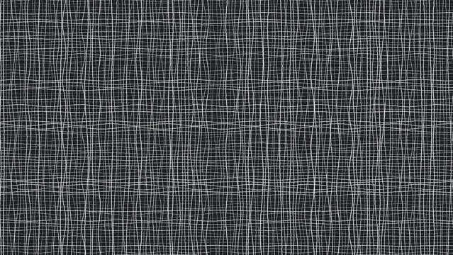 High-quality 4K hand-drawn sketch line art texture background with paper grain effect in a 16:9 widescreen format, featuring abstract monochrome doodle patterns, cross-hatch shading, stipple dotting, 
