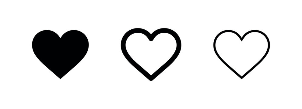 Love Heart Icon Set