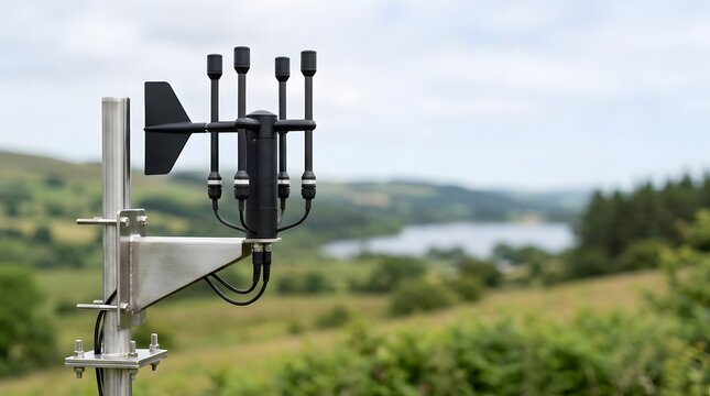 ultrasonic anemometer for precision wind measurement and environmental monitoring in outdoor weather research and renewable energy applications