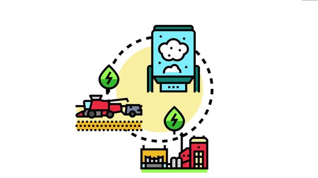 Anaerobic sludge digestion plant transforming organic waste into renewable biogas energy, sustainable waste management and environmentally friendly industrial processes