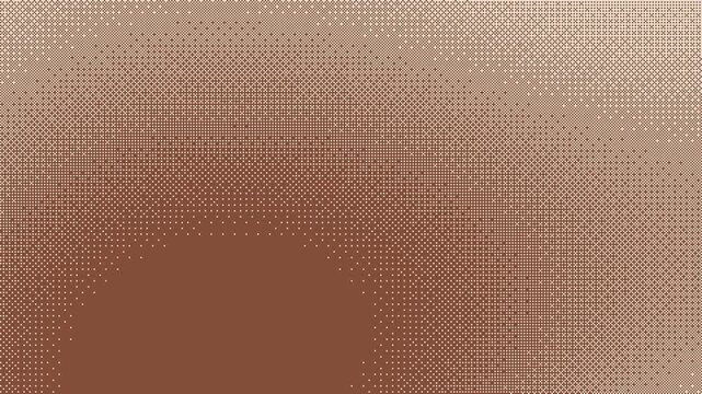 Dithered one bit gradient flowing, seamless loop motion background, warm earth tones
