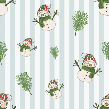 festive Christmas element consists of seamless wallpaper background icon card and vector suitable for any design works and gives lovely happy xmas vibe and I drew it myself all aren't ai generated