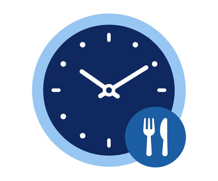 Clock face icon showing time