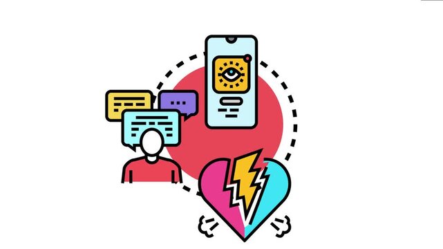 Person receiving digital self help messages and guidance for mental support, reinforcing positive beliefs, and rebuilding a broken heart with affirmations