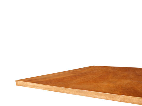 A large, empty wooden table PNG transparent.