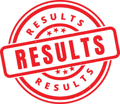 RESULTS red rubber stamp text