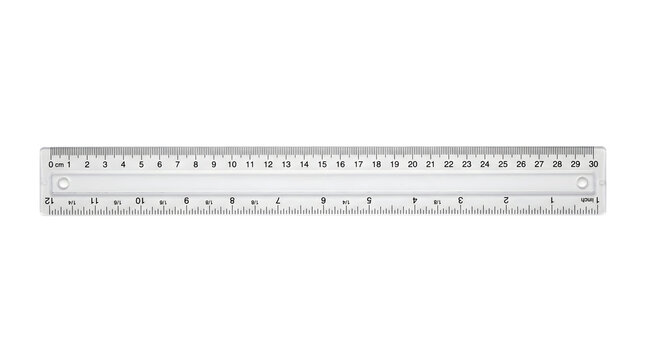 transparent metric ruler for accurate measurement drafting education engineering and technical design work