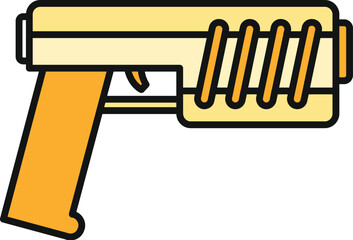 Fototapeta premium Sci fi blaster weapon representing technology and future concepts