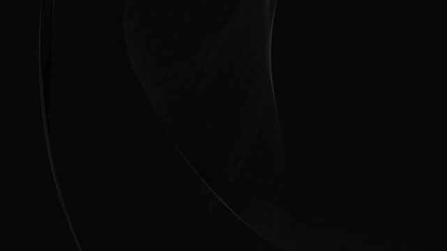 Looping abstract background with minimalist black curved shadows and light layers. Suitable for presentations, videos, websites, and graphic design projects.