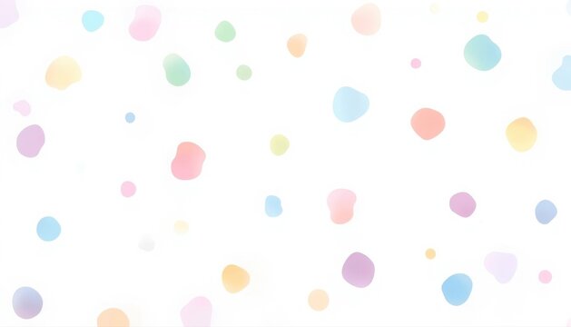 Pastel watercolor polka dot pattern background with colorful painted spots watercolor colorful background abstract creative illustration childish birthday celebration decoration backdrop