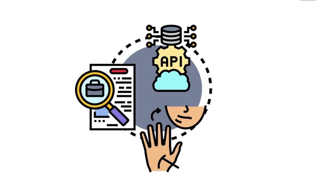 Applicant selection process involving resume review, candidate evaluation, and integration with an api for data management and human resources operations