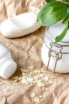 natural organic cosmetics with herbs for baby